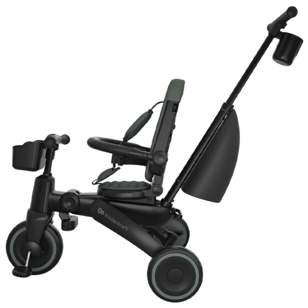 Bicicletă fără pedale KinderKraft JAZZ 3 8"  Metal / Green Black photo 6