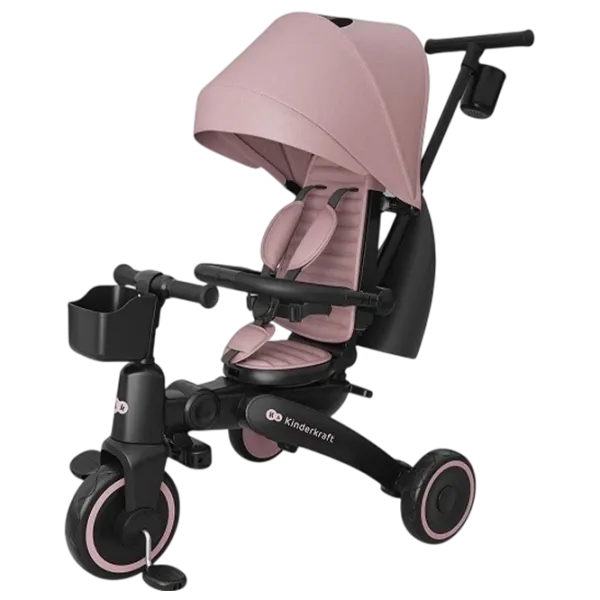 Bicicletă fără pedale KinderKraft JAZZ 3 8"  Metal / Pink Black photo 1