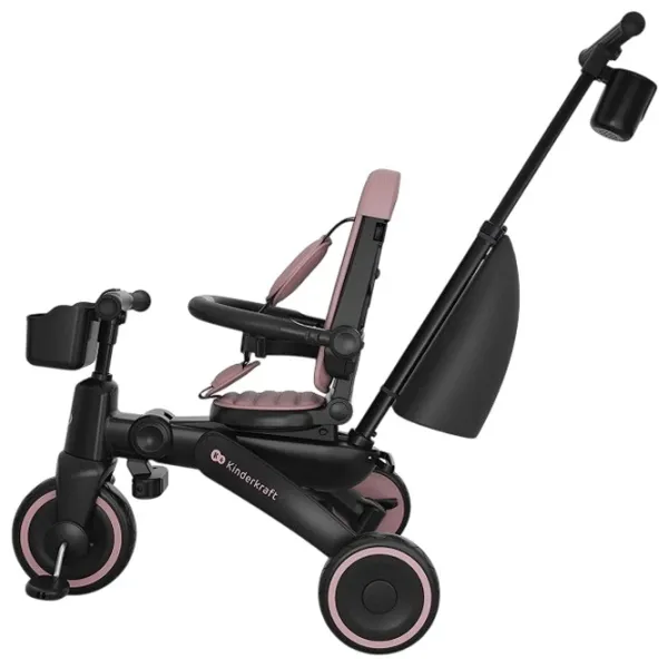 Bicicletă fără pedale KinderKraft JAZZ 3 8"  Metal / Pink Black photo 5