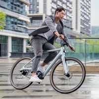 Bicicletă electrică FIIDO Air Ultra-Light Carbon Fiber 28" / Gray photo 5