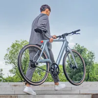 Bicicletă electrică FIIDO Air Ultra-Light Carbon Fiber 28" / Gray photo 7