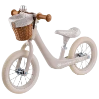 Bicicletă fără pedale KinderKraft RAPID 2 BIZUU 12"  Oțel / Beige White
