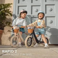 Беговел KinderKraft RAPID 2 BIZUU 12" Сталь / Бежевый White photo 5