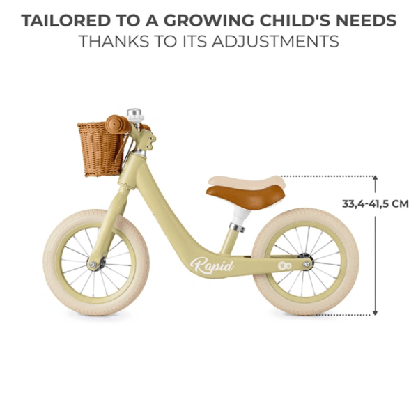 Беговел KinderKraft Rapid 2 12"  Сталь / Зеленый White photo 2