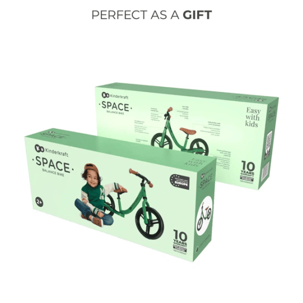 Беговел KinderKraft Space 12"  Сталь / Зеленый Светлый photo 7