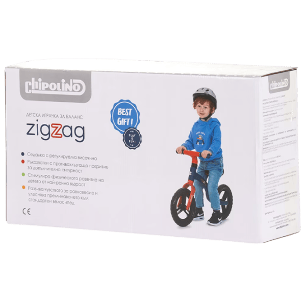 Беговел Chipolino Zig Zag 12"  Металл / Оранжевый Желтый photo 4