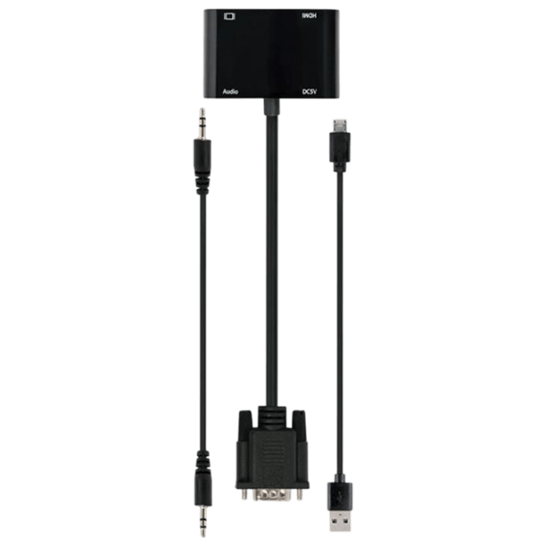 Кабель видео Cablexpert VGA + HDMI 0.1 м / Черный photo 1