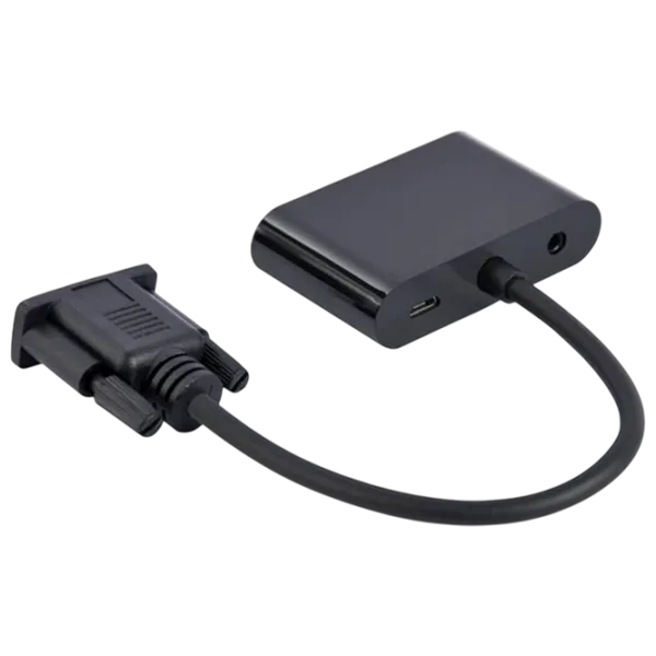 Кабель видео Cablexpert VGA + HDMI 0.1 м / Черный photo 3