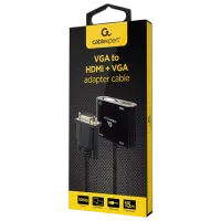 Cablu video Cablexpert VGA + HDMI 0.1 m / Black photo 4