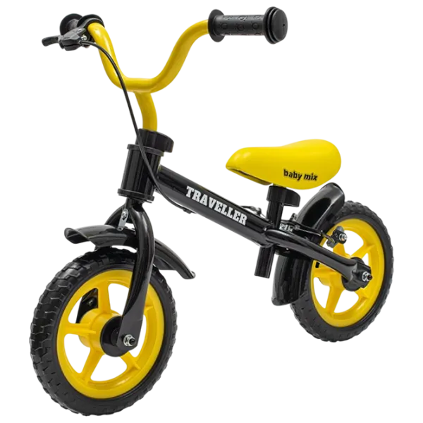 Bicicletă fără pedale Baby Mix Traveller 12"  Oțel / Black Yellow photo 1