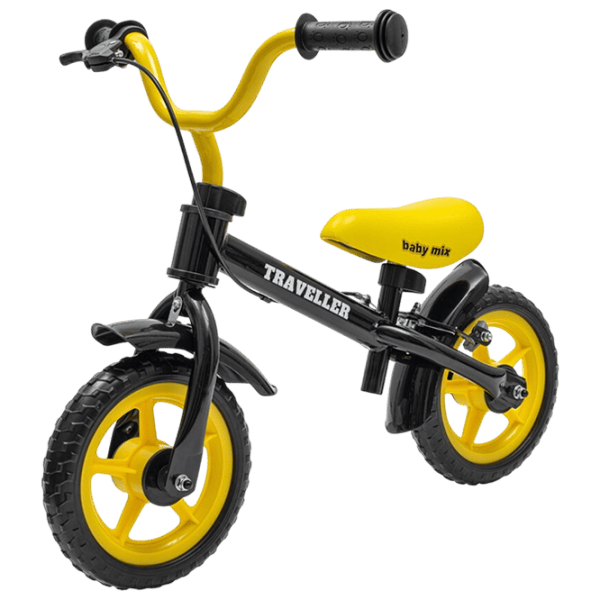 Bicicletă fără pedale Baby Mix Traveller 12"  Oțel / Black Yellow photo 1