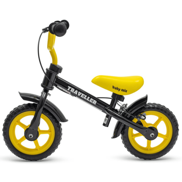 Bicicletă fără pedale Baby Mix Traveller 12"  Oțel / Black Yellow photo 2