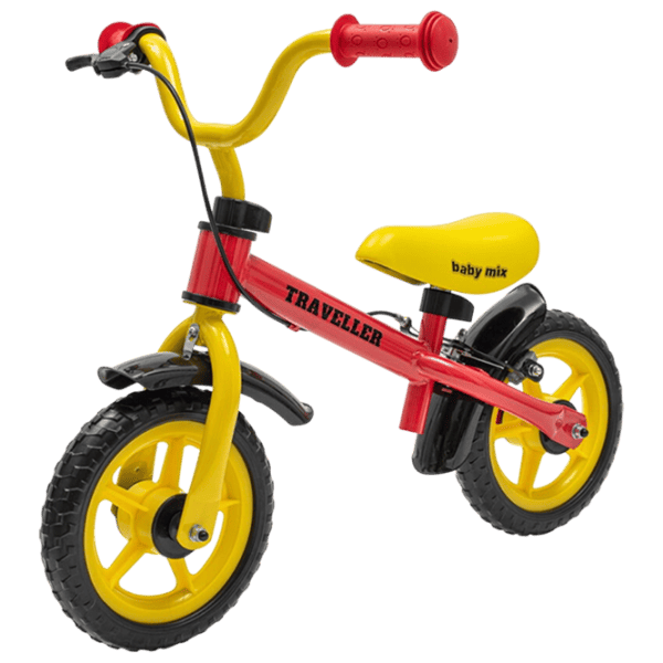 Bicicletă fără pedale Baby Mix Traveller 12"  Oțel / Red Yellow photo 1