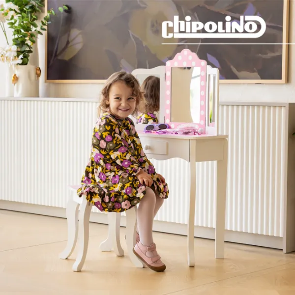 Set de mobilă pentru copii Chipolino DIWH02501321 White / pentru fete photo 4