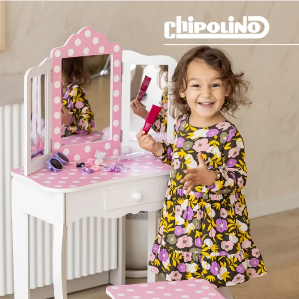 Set de mobilă pentru copii Chipolino DIWH02501321 White / pentru fete photo 5
