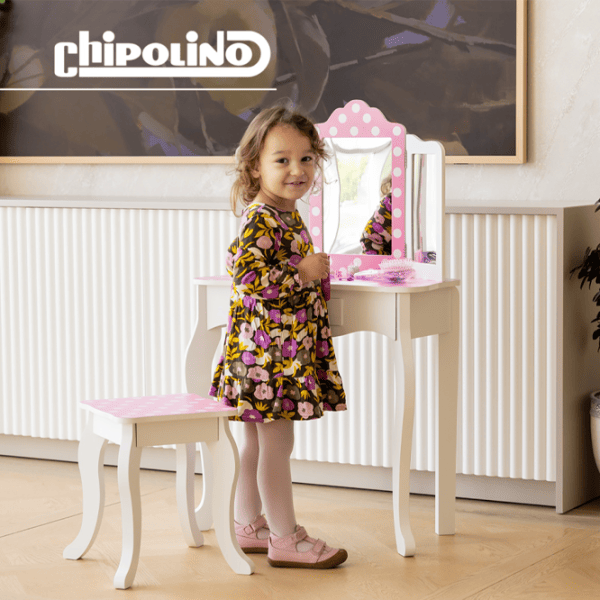 Set de mobilă pentru copii Chipolino DIWH02501321 White / pentru fete photo 6