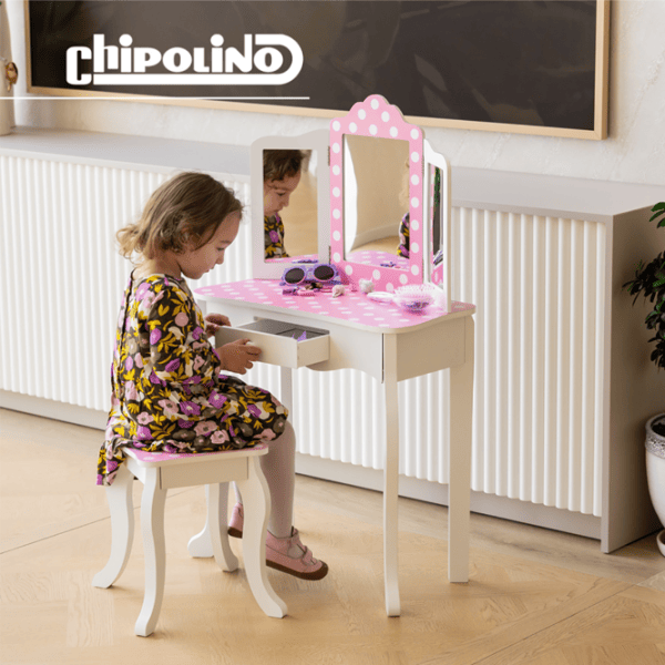 Set de mobilă pentru copii Chipolino DIWH02501321 White / pentru fete photo 7