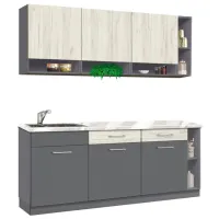 Bucătărie Modern Monro PAL / Stejar Craft Alb