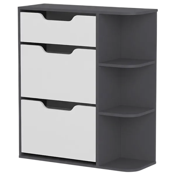 Dulap pentru încălțăminte Bofigo 18-35-81 106.4 x 90.1 x 32.1 /Anthracite /Anthracite photo 1