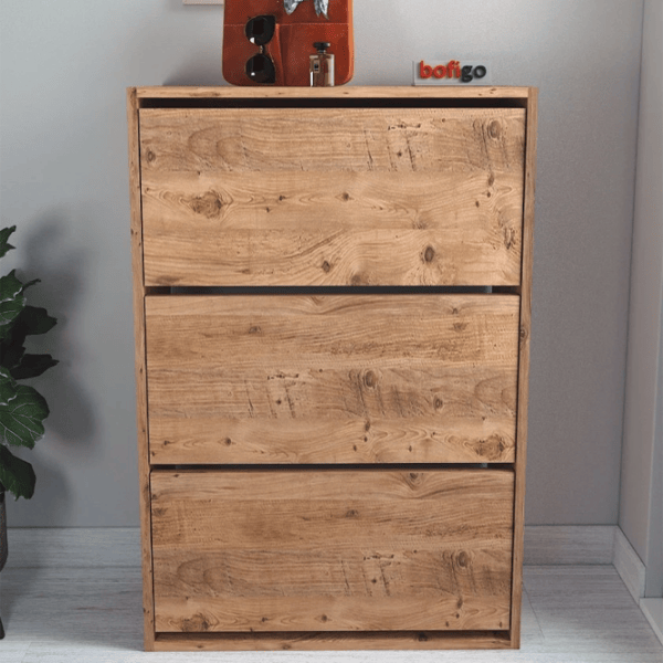 Dulap pentru încălțăminte Bofigo 18-03-02 110 x 73.6 x 24 /Pine /Pine photo 4