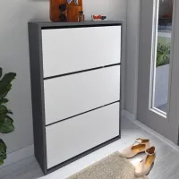 Обувной шкаф Bofigo 18-03-81 110 x 73.6 x 24см /Anthracite /Антрацит photo 3