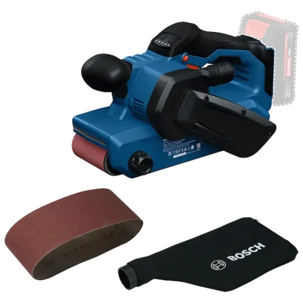 Шлифовальная машина Bosch GBS18V-75 Ленточная / / Синий photo 2