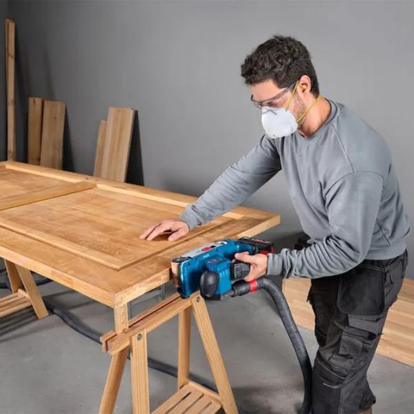 Шлифовальная машина Bosch GBS18V-75 Ленточная / / Синий photo 6