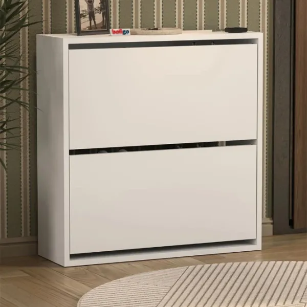 Обувной шкаф Bofigo 18-02-01 75.2 x 73.6 x 24см /White /Белый photo 2