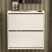 Обувной шкаф Bofigo 18-02-01 75.2 x 73.6 x 24см /White /Белый photo 7