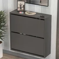 Обувной шкаф Bofigo 18-02-08 75.2 x 73.6 x 24см /Anthracite /Антрацит