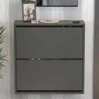 Обувной шкаф Bofigo 18-02-08 75.2 x 73.6 x 24см /Anthracite /Антрацит photo 2