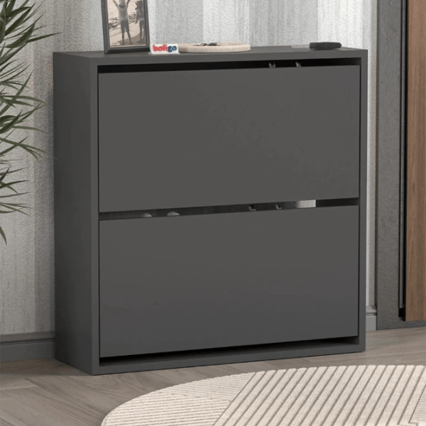 Обувной шкаф Bofigo 18-02-08 75.2 x 73.6 x 24см /Anthracite /Антрацит photo 5