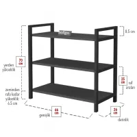 Обувной шкаф Bofigo 18-01-08 70 x 66 x 36см /Anthracite /Антрацит photo 6