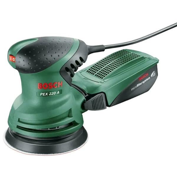 Шлифовальная машина Bosch PEX 220 A Эксцентриковая / 220 Вт / Зеленый photo 1
