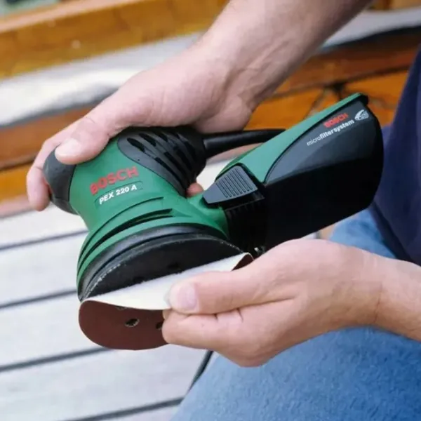 Шлифовальная машина Bosch PEX 220 A Эксцентриковая / 220 Вт / Зеленый photo 3