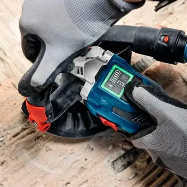 Șlefuitor Bosch GBR 18V-15 S Cu excentric / / Blue photo 4