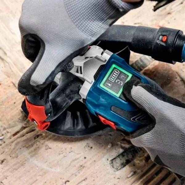 Șlefuitor Bosch GBR 18V-15 S Cu excentric / / Blue photo 4
