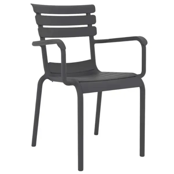 Scaun de grădină AG Hera XL Plastic / Plastic / Antracit Gray photo 1