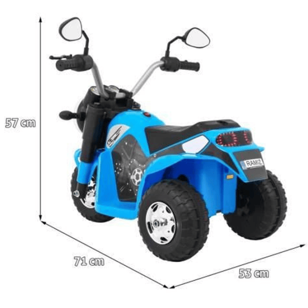 Motocicletă pentru copii Ramiz MiniBike 20 kg / 3+ / 3 km/h / Blue photo 6
