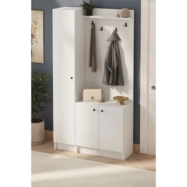 Dulap pentru antreu Bofigo 21-14-01 PAL / White photo 2
