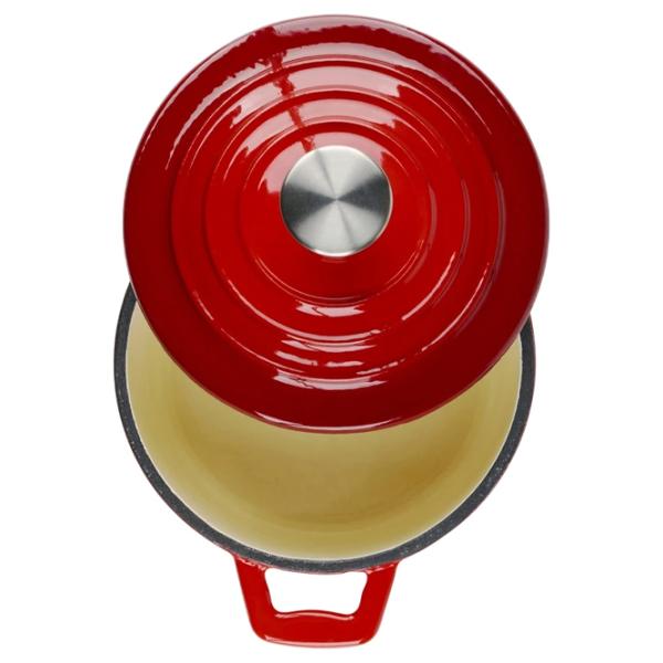 Кастрюля Alpina Enameled Cast Iron 0.8л Чугун / Красный photo 3