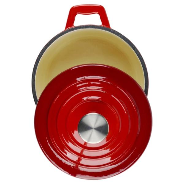 Кастрюля Alpina Enameled Cast Iron 0.8л Чугун / Красный photo 5