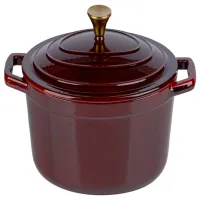Cratiță Alpina Cast Iron 5l Fontă / Bordo