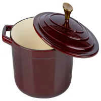 Cratiță Alpina Cast Iron 5l Fontă / Bordo photo 2