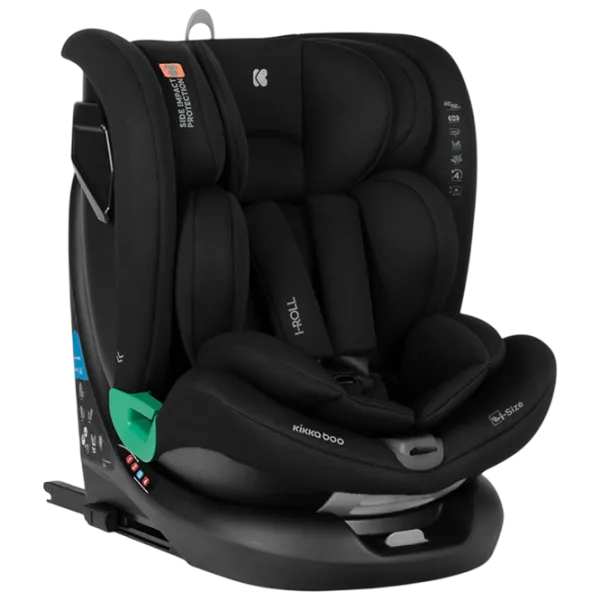 Scaun auto Kikka Boo i-Roll  0 luni - 12 ani / 36 kg / Black photo 1