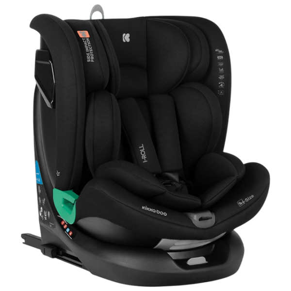 Scaun auto Kikka Boo i-Roll  0 luni - 12 ani / 36 kg / Black photo 1