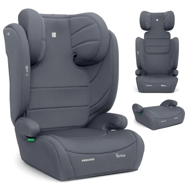 Scaun auto Kikka Boo i-Aid i-Size  3.5 ani - 12 ani / 36 kg / Gray photo 3