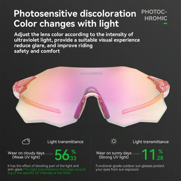 Солнечные очки Rockbros Polarized Cycling Sunglasses Золотистый Черный photo 3