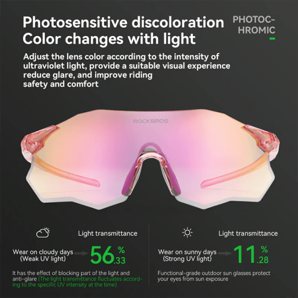 Солнечные очки Rockbros Polarized Cycling Sunglasses Золотистый Черный photo 3