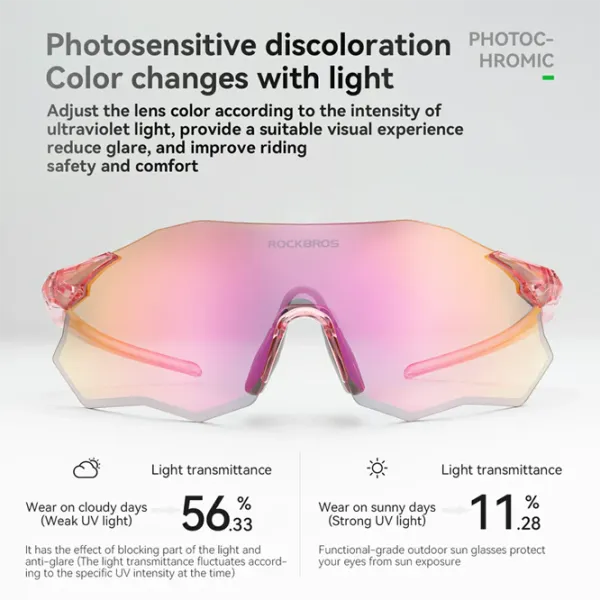 Солнечные очки Rockbros Polarized Cycling Sunglasses Золотистый Черный photo 4